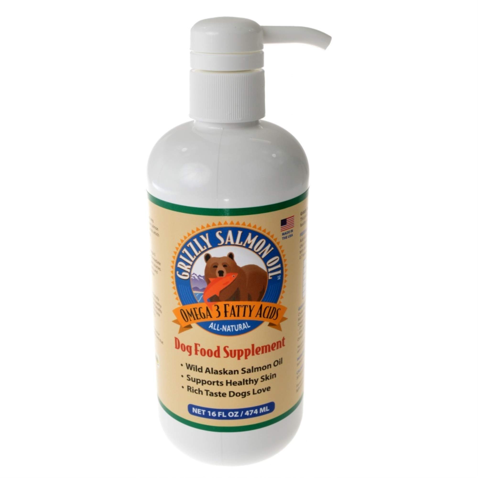 Algopix Similar Product 7 - Grizzly Wild Alaskan Salmon Oil Dog