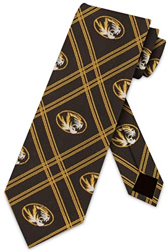 Algopix Similar Product 19 - Missouri Tigers Checked Woven Poly Tie