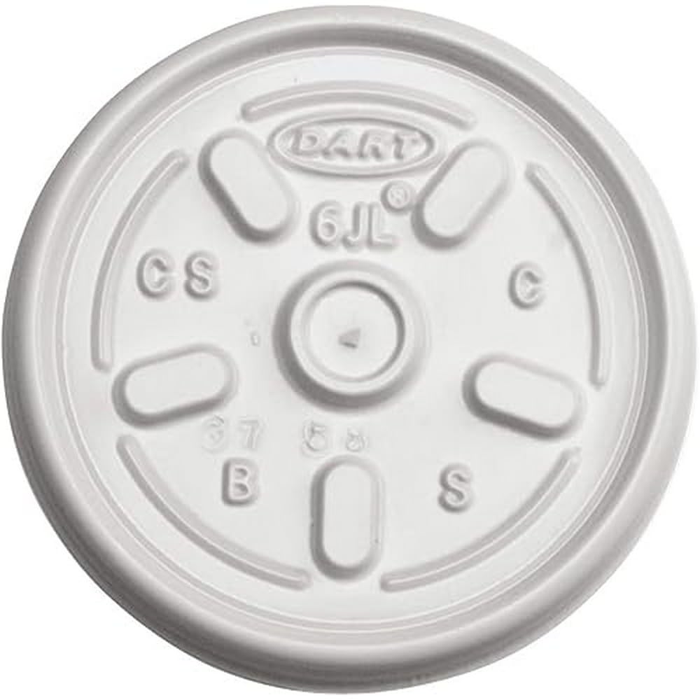 Algopix Similar Product 7 - Dart White Vented Plastic Lid 6JL