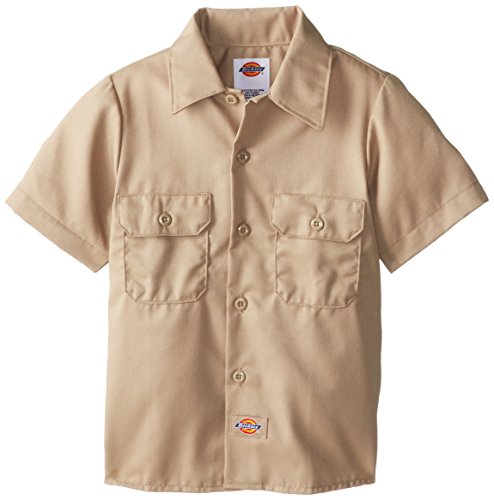 Algopix Similar Product 9 - Dickies Boys Twill Shirt Desert Sand