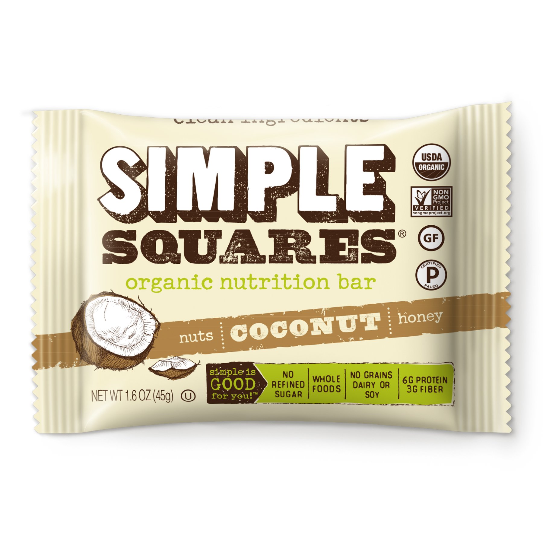 Algopix Similar Product 2 - Simple Squares Paleo Snacks  Organic
