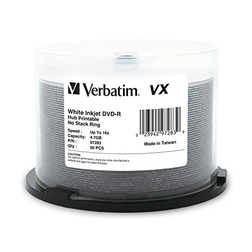 Algopix Similar Product 3 - Verbatim DVDR 47GB 16X VX White