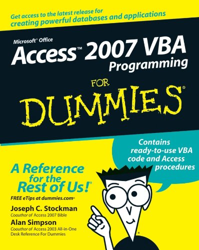 Algopix Similar Product 19 - Access 2007 VBA Programming For Dummies
