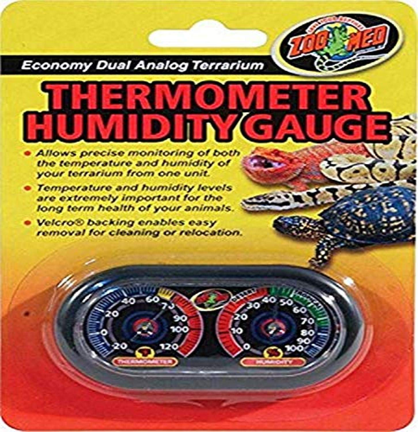 Algopix Similar Product 19 - Zoo Med Economy Analog Dual Thermometer