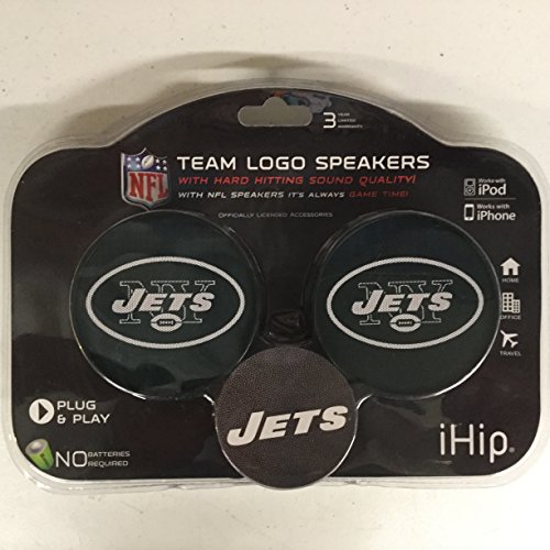 Algopix Similar Product 17 - iHip New York Jets Team Logo Speaker Set