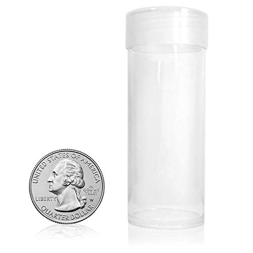 Algopix Similar Product 18 - BCW Clear Quarter Coin Tubes with