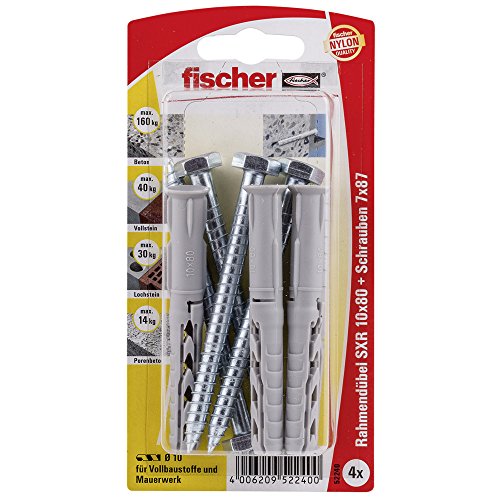 Algopix Similar Product 7 - Fischer 52240 10 x 80 mm SXR SS K Frame