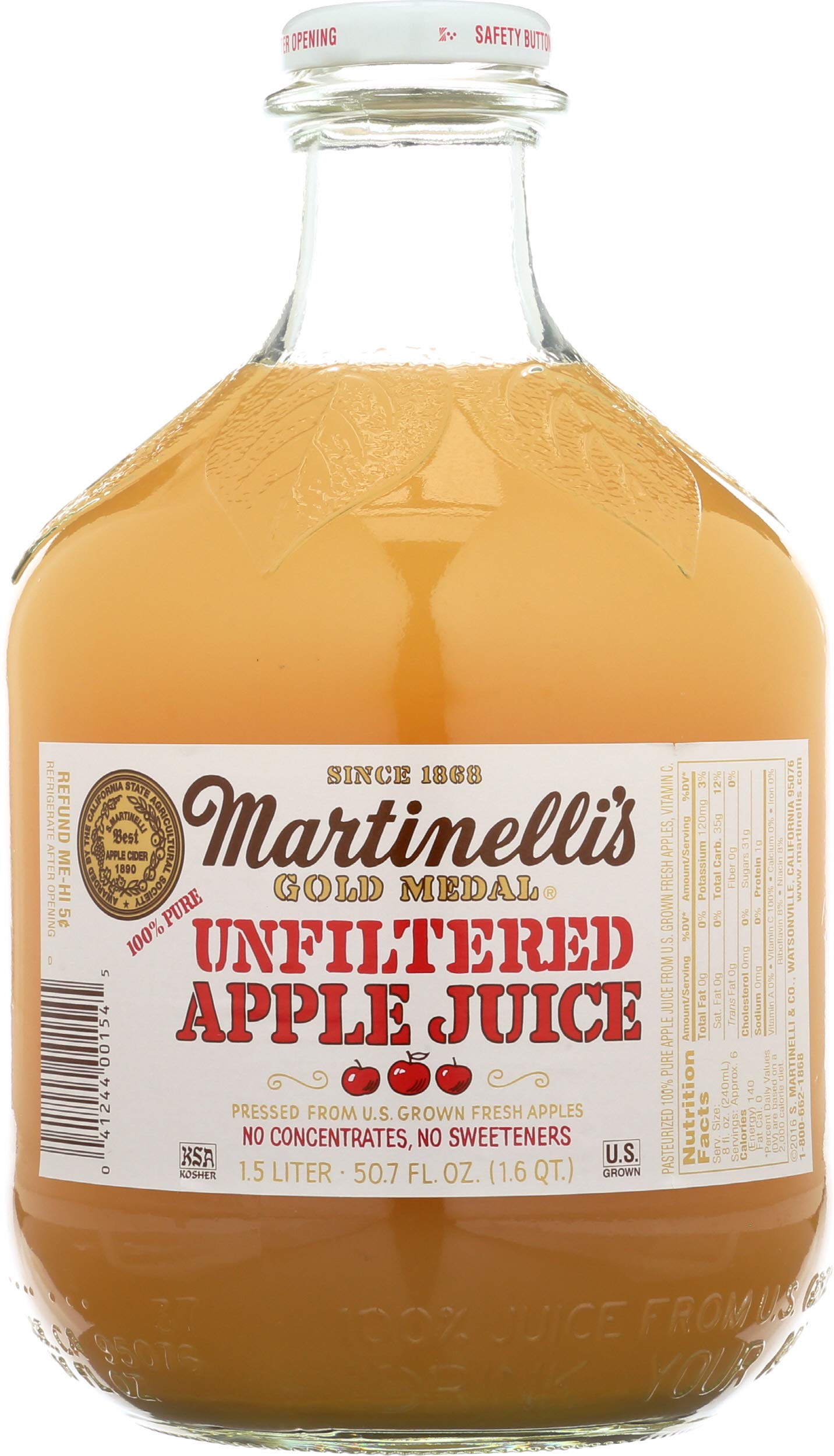 Algopix Similar Product 3 - Martinellis Juice Apple Unfiltered