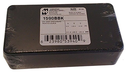 Algopix Similar Product 20 - Hammond 1590BBK Black Diecast Aluminum