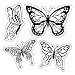 Algopix Similar Product 11 - Inkadinkado Butterflies Cling Stamp
