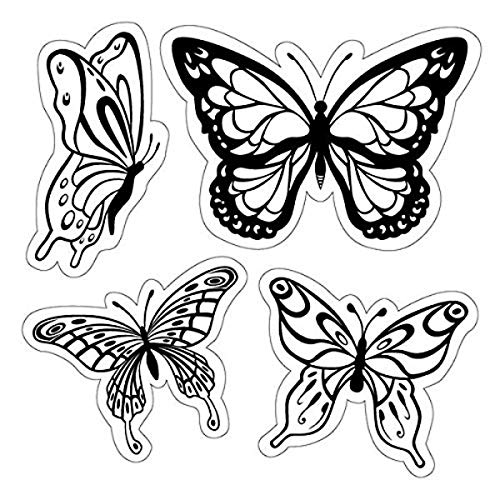 Algopix Similar Product 19 - Inkadinkado Butterflies Cling Stamp