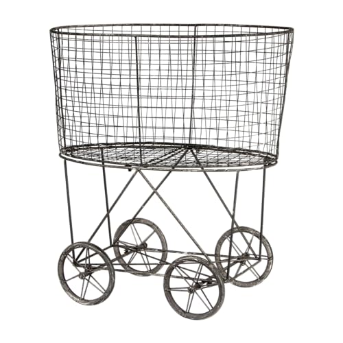 Algopix Similar Product 11 - Creative Coop Vintage Metal Laundry