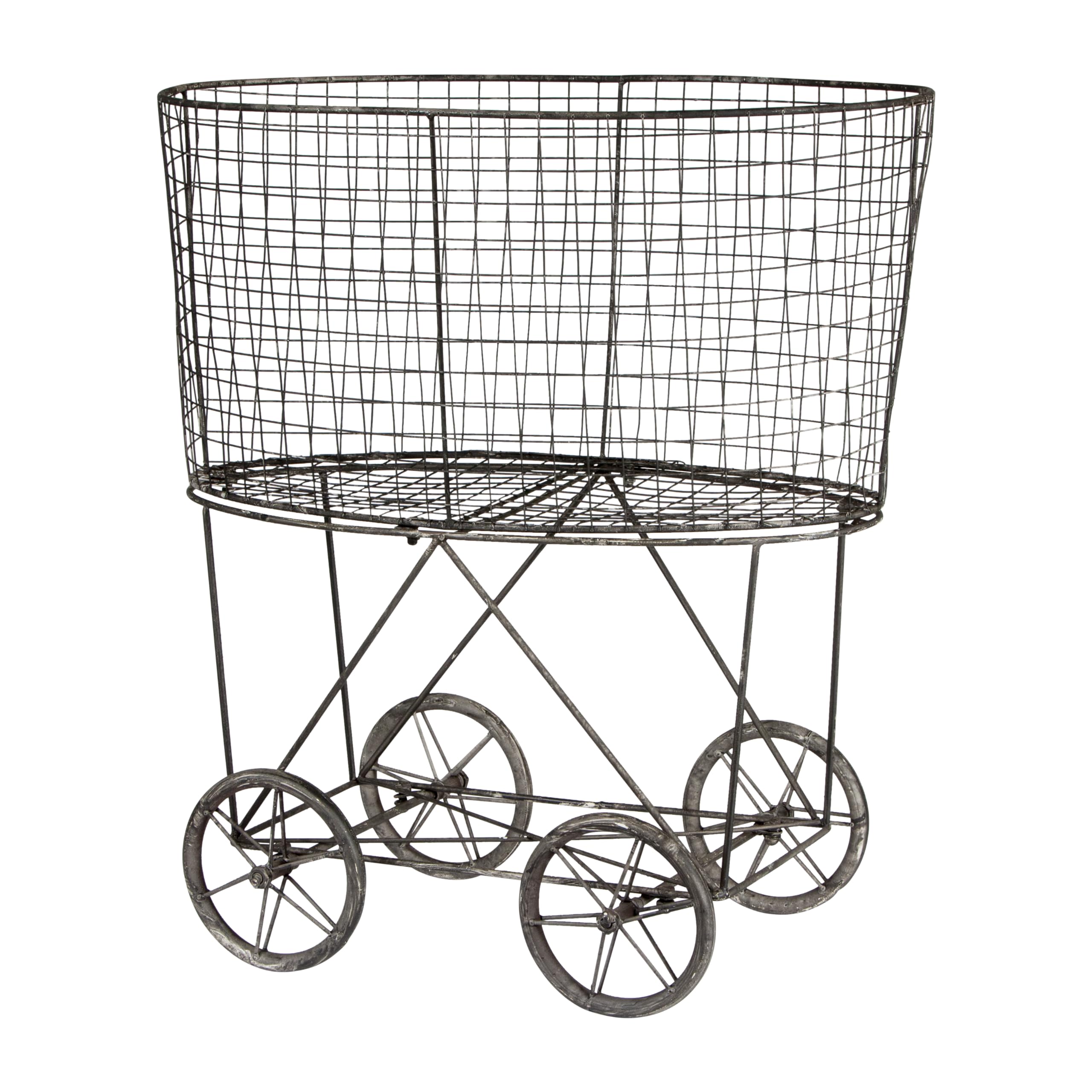 Algopix Similar Product 6 - Creative Coop Vintage Metal Laundry
