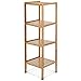 Algopix Similar Product 19 - Relaxdays Bamboo Bathroom Shelf with 4