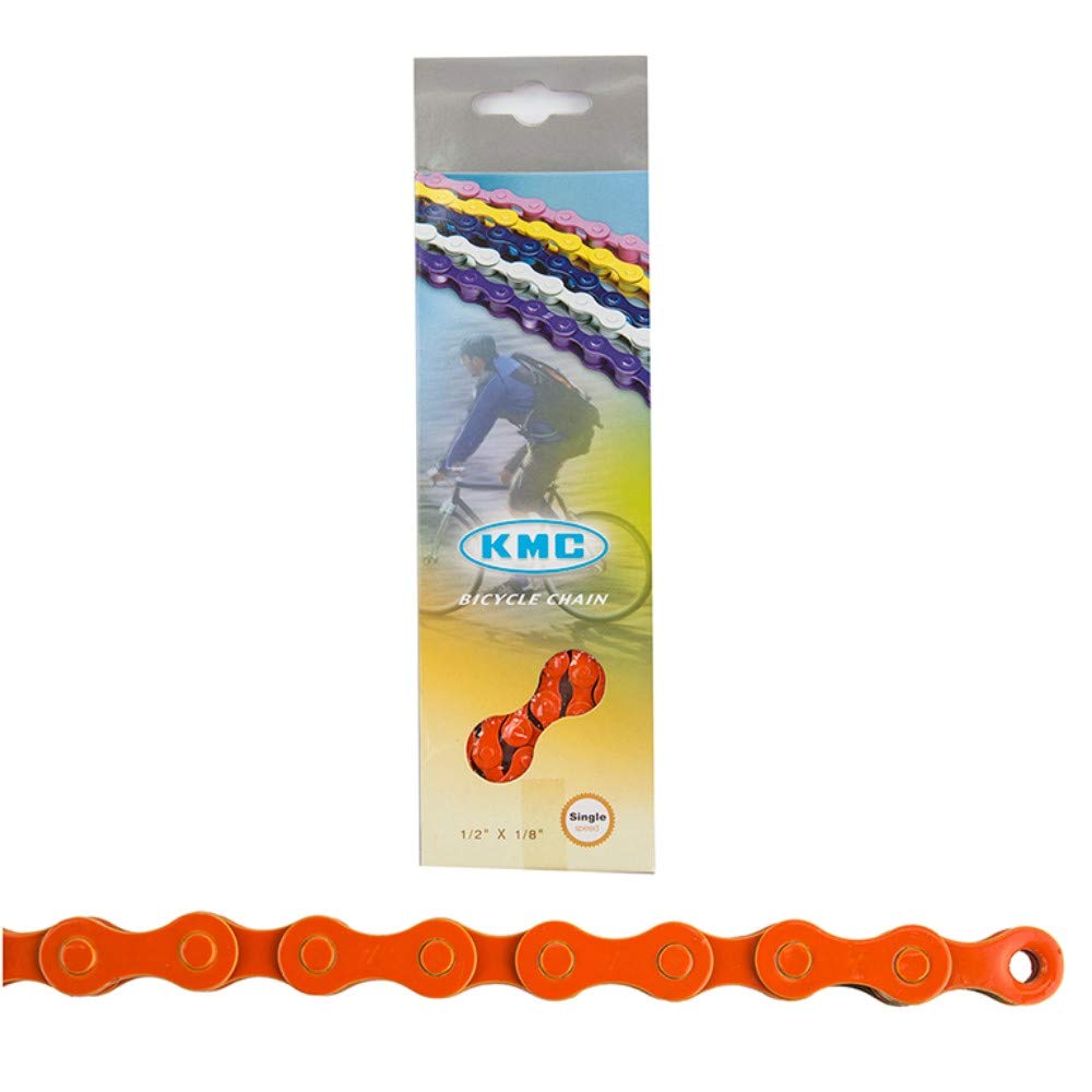 Algopix Similar Product 20 - KMC Z410 Bicycle Chain Orange 112