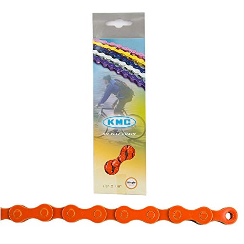 Algopix Similar Product 1 - KMC Z410 Bicycle Chain Orange 112