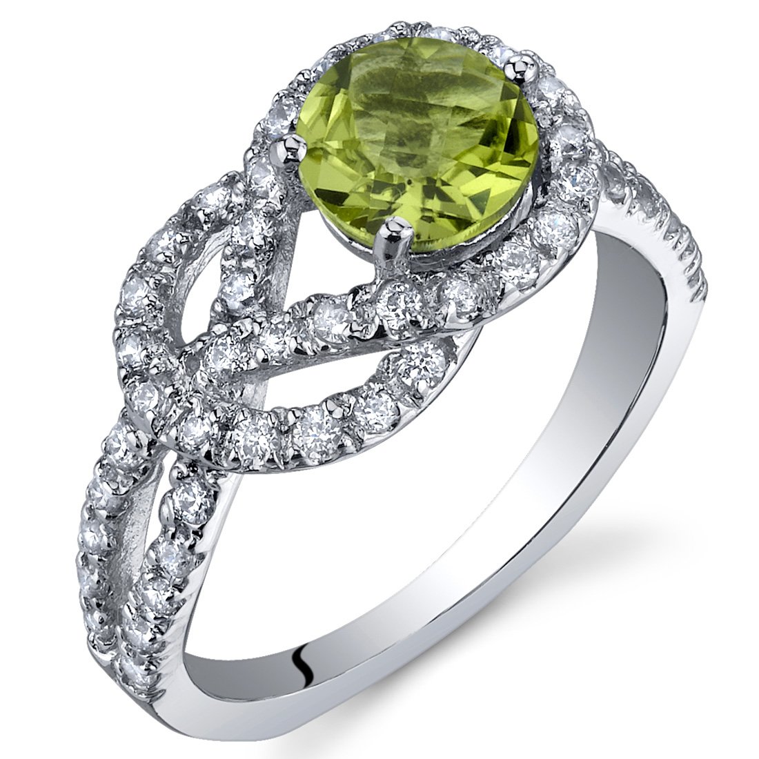Algopix Similar Product 10 - PEORA Peridot Ring in Sterling Silver
