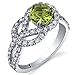 Algopix Similar Product 20 - PEORA Peridot Ring in Sterling Silver