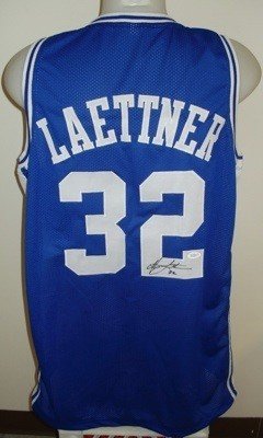 Algopix Similar Product 12 - Autographed Christian Laettner Uniform