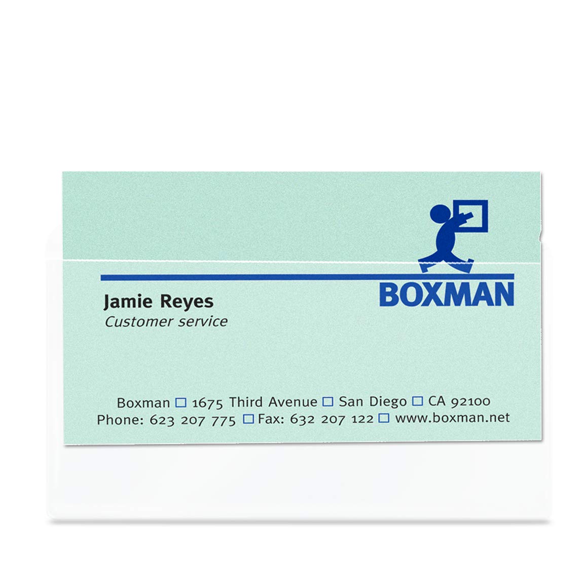 Algopix Similar Product 10 - 3L Business Card Pockets Polypropylene