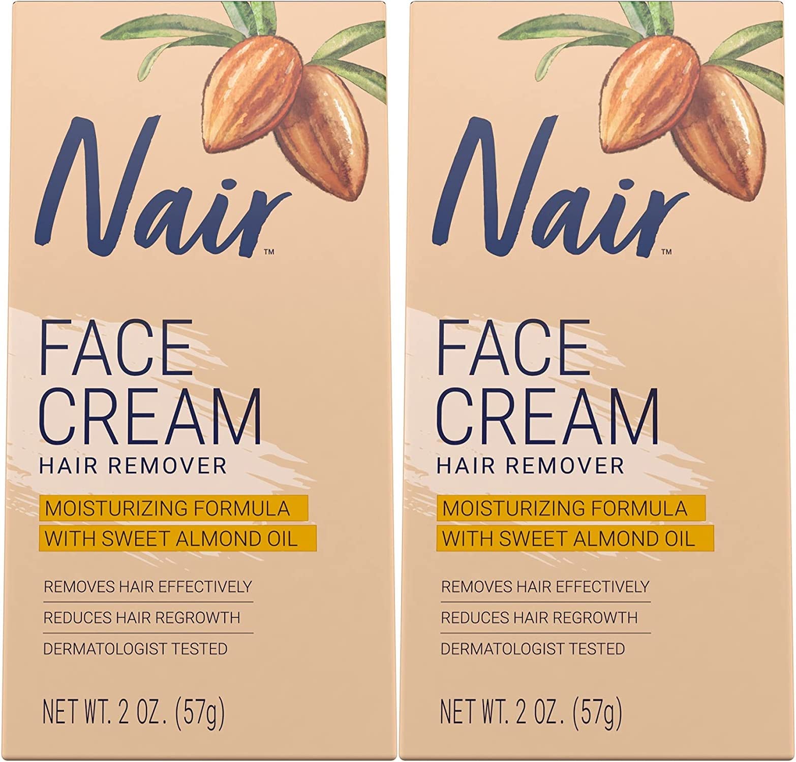 Algopix Similar Product 8 - Nair Hair Remover Face Cream 2 Oz