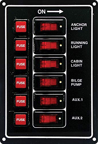 Algopix Similar Product 9 - SeaSense Switch Panel 6 Gang