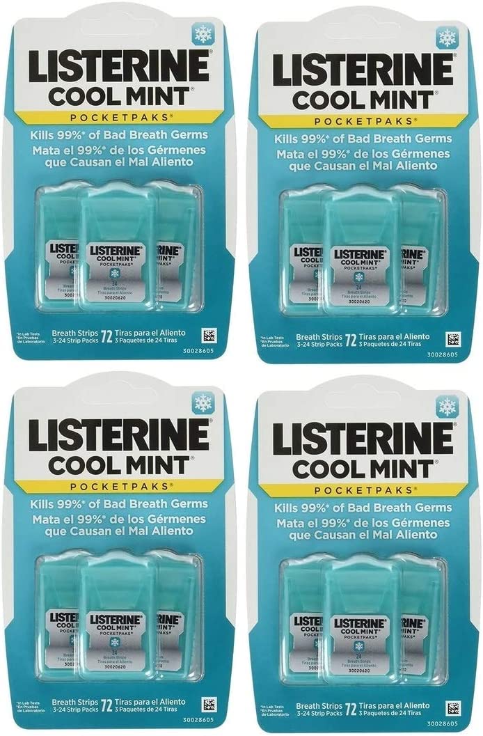 Algopix Similar Product 11 - Listerine Cool Mint Pocketpaks Breath