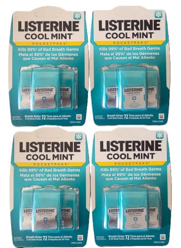 Algopix Similar Product 15 - Listerine Cool Mint Pocketpaks Breath