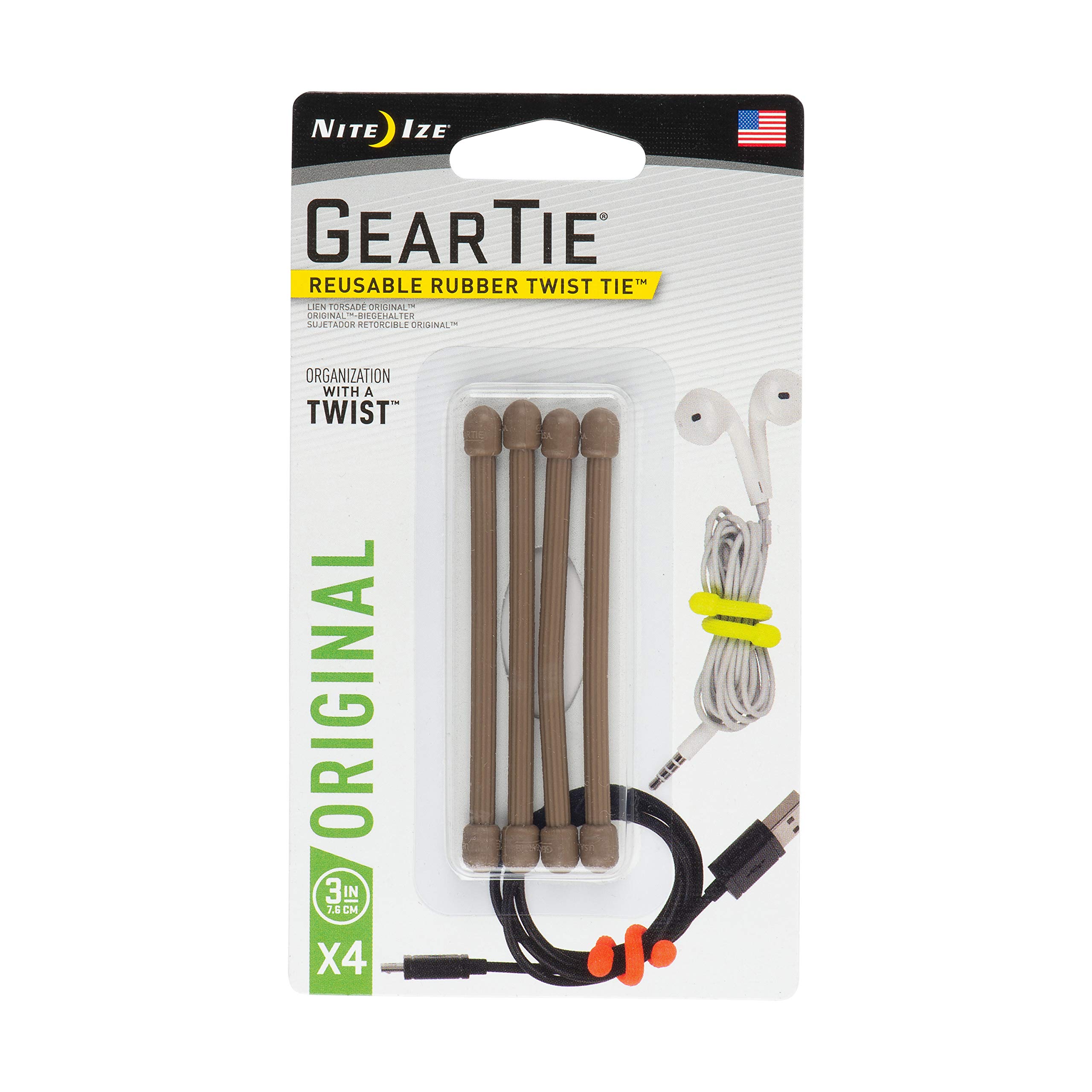 Algopix Similar Product 10 - Nite Ize GT34PK29 Rubber Twist Tie
