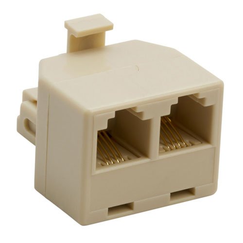 Algopix Similar Product 4 - Cmple  Duplex Jack Adapter Ivory