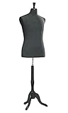 Algopix Similar Product 9 - Male Black Jersey Suit Form Includes