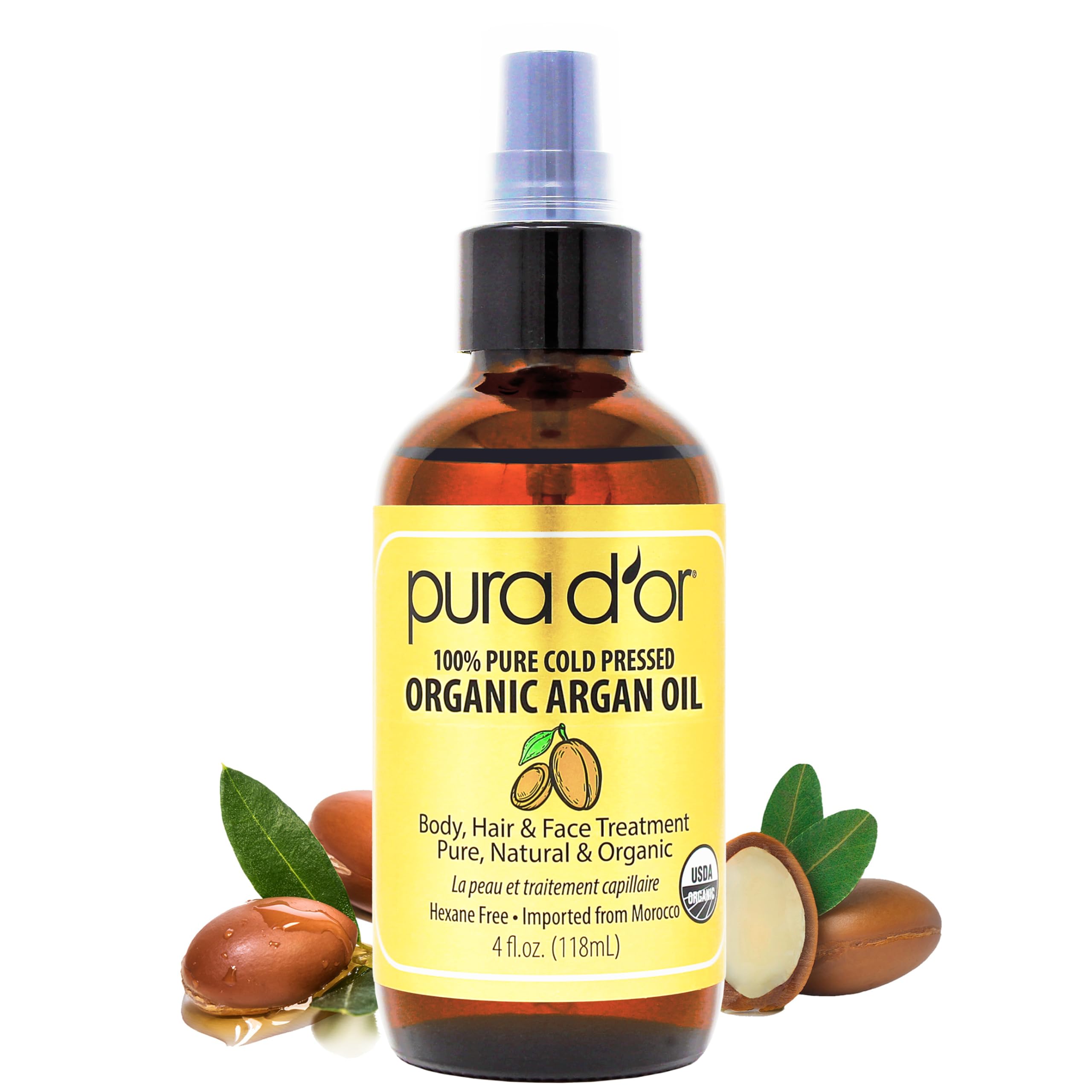 Algopix Similar Product 17 - PURA DOR 4 Oz Organic Moroccan Argan