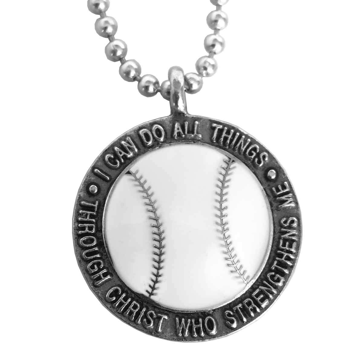 Algopix Similar Product 19 - FORGIVEN JEWELRY Baseball Necklace I