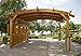 Algopix Similar Product 15 - Sonoma Arched Wood Pergola 16x16 Redwood