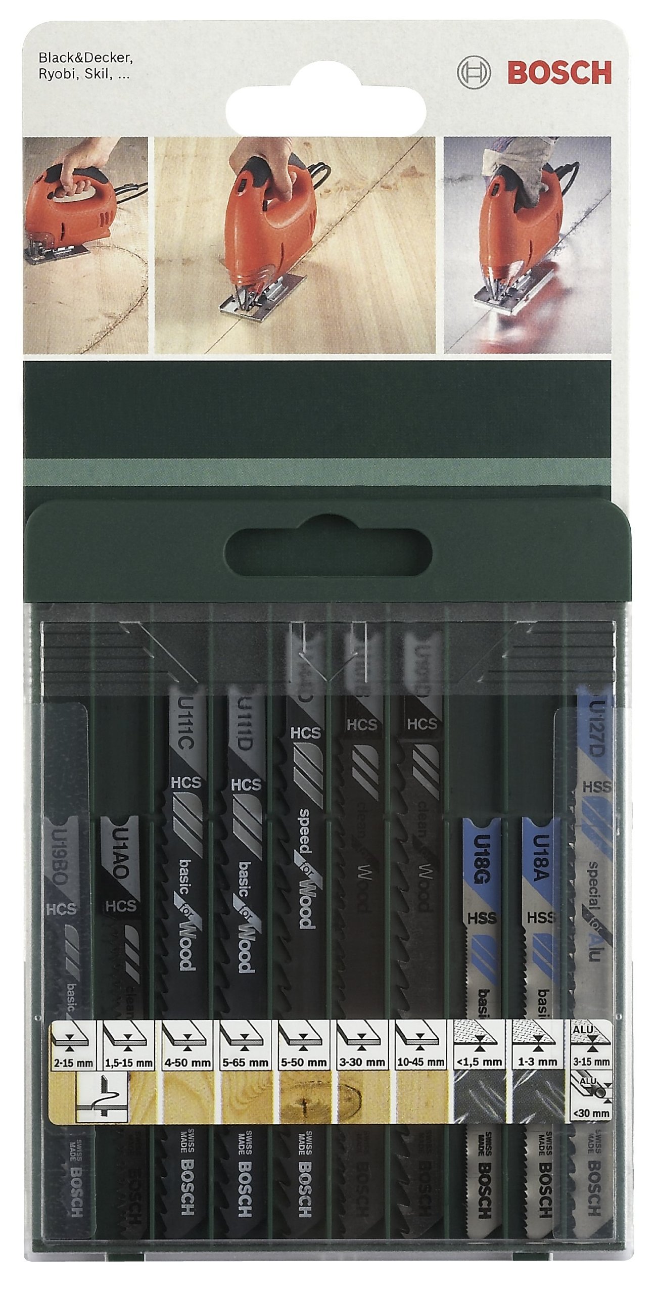 Algopix Similar Product 7 - Bosch 2609256775 Jigsaw Blade Set 10