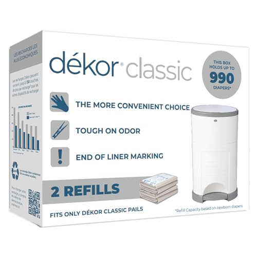 Algopix Similar Product 12 - Diaper Dekor Classic Diaper Pail