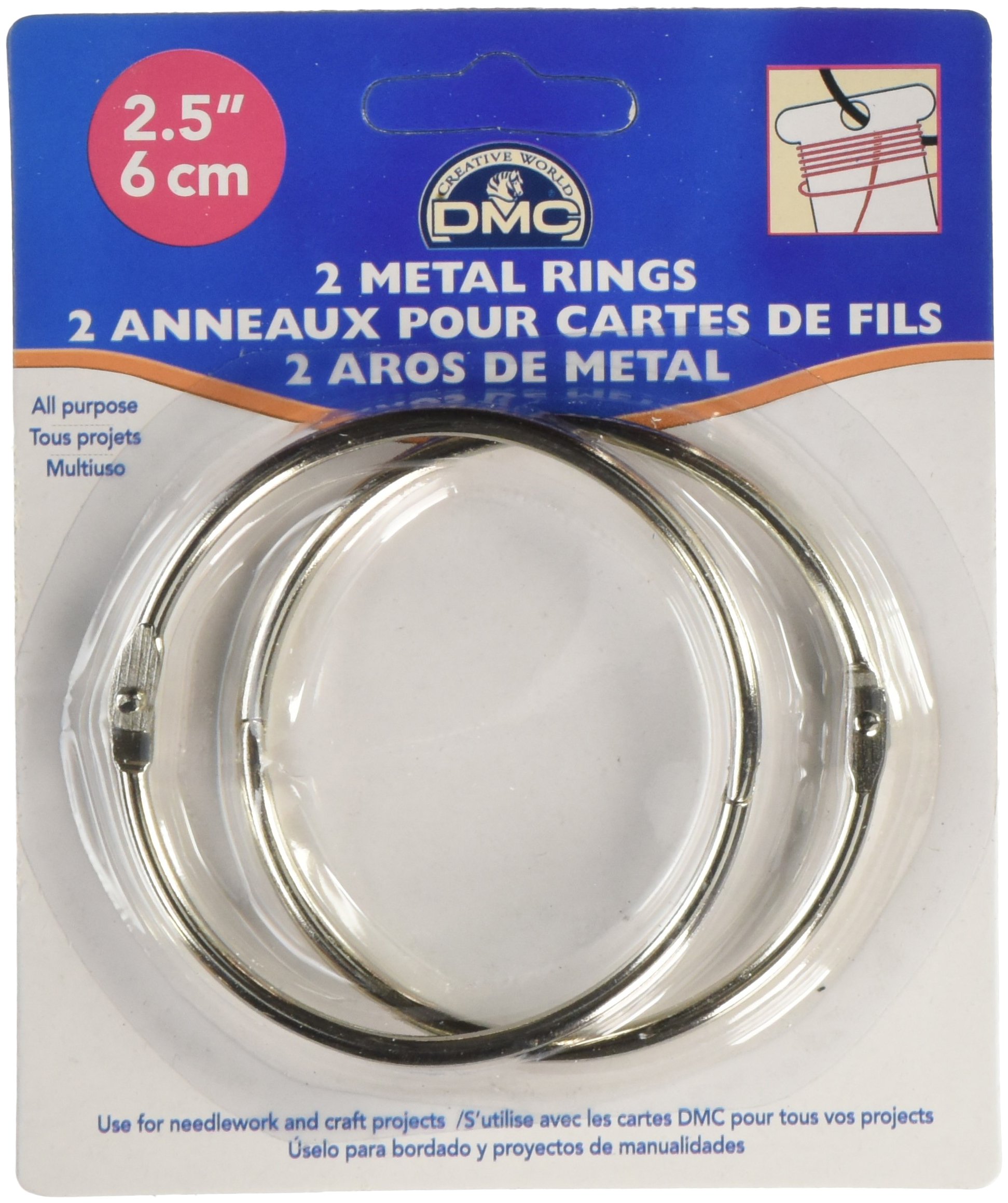 Algopix Similar Product 14 - DMC Metal Rings 2.5", 2/Pkg