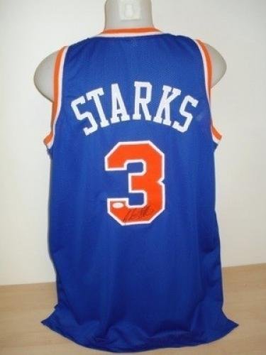 Algopix Similar Product 15 - John Starks Autographed Jersey  NY