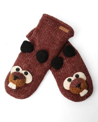 Algopix Similar Product 16 - DeLux Beaver Brown Wool Mittens