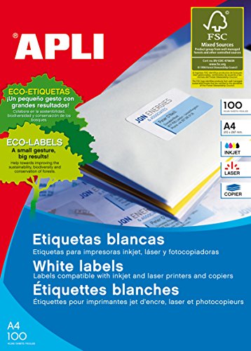 Algopix Similar Product 7 - Apli 707565  White Labels for Printer