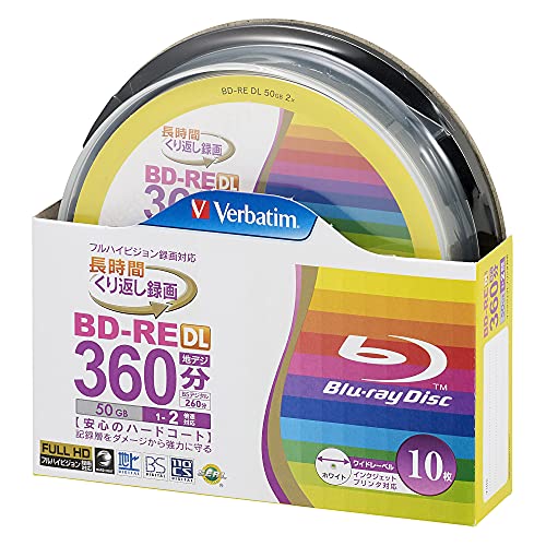Algopix Similar Product 9 - 10 Verbatim Bluray Bdre Dl 50 Gb