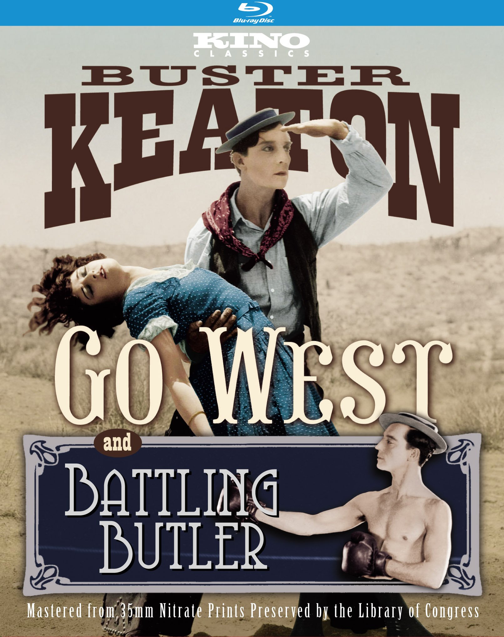 Algopix Similar Product 4 - Battling Butler / Go West [Blu-ray]