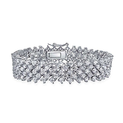 Algopix Similar Product 15 - Bling Jewelry Bridal Wide Cubic