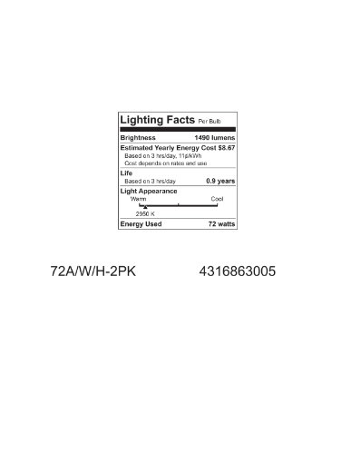 Algopix Similar Product 4 - GE Lighting Soft White 63005 72Watt