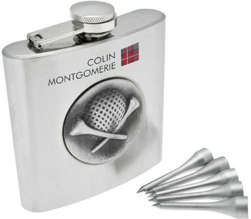 Algopix Similar Product 7 - Colin Montgomerie Golfers Hip Flask Set