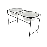 Algopix Similar Product 12 - Platinum Pets Modern Double Diner