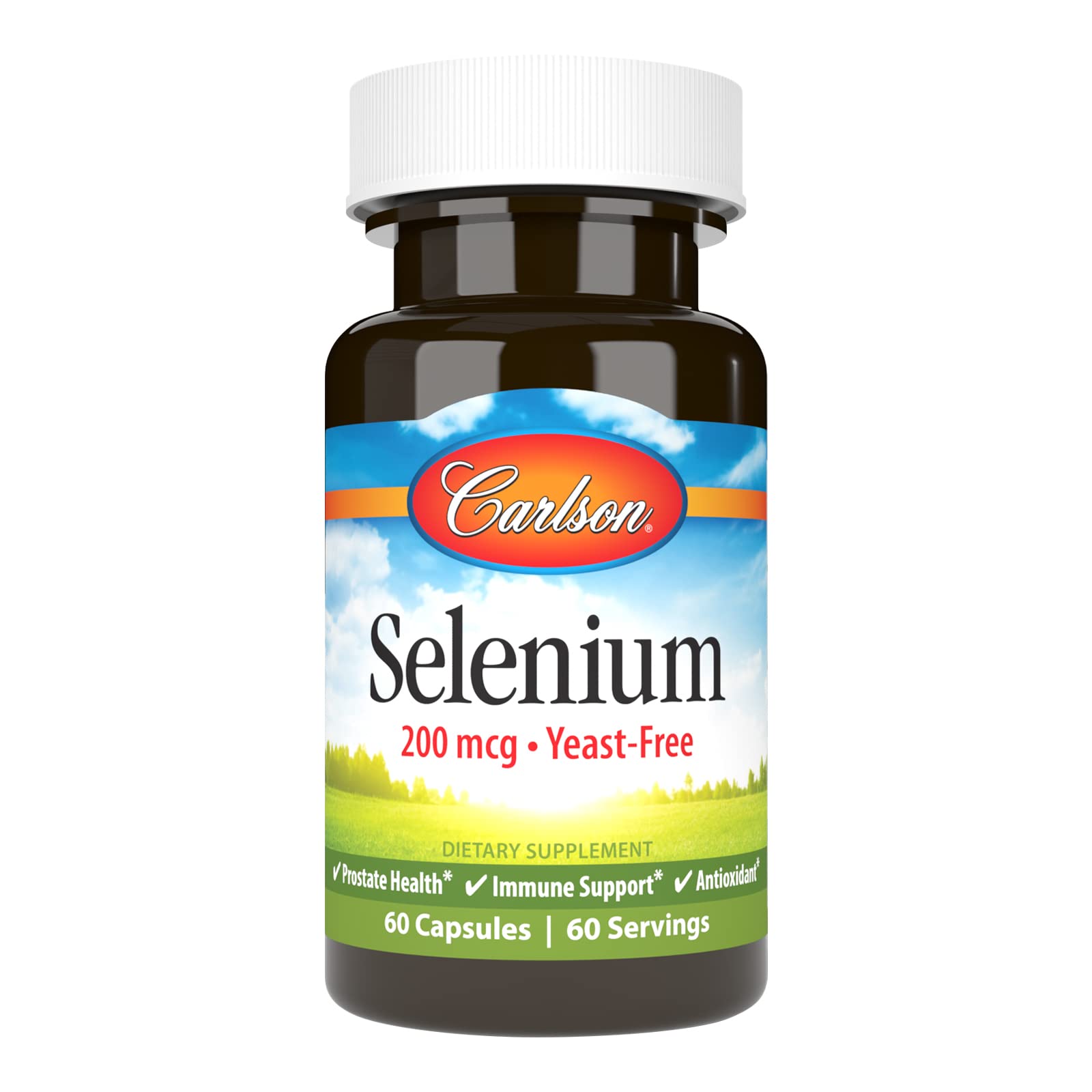 Algopix Similar Product 20 - Carlson Selenium 200 mcg YeastFree