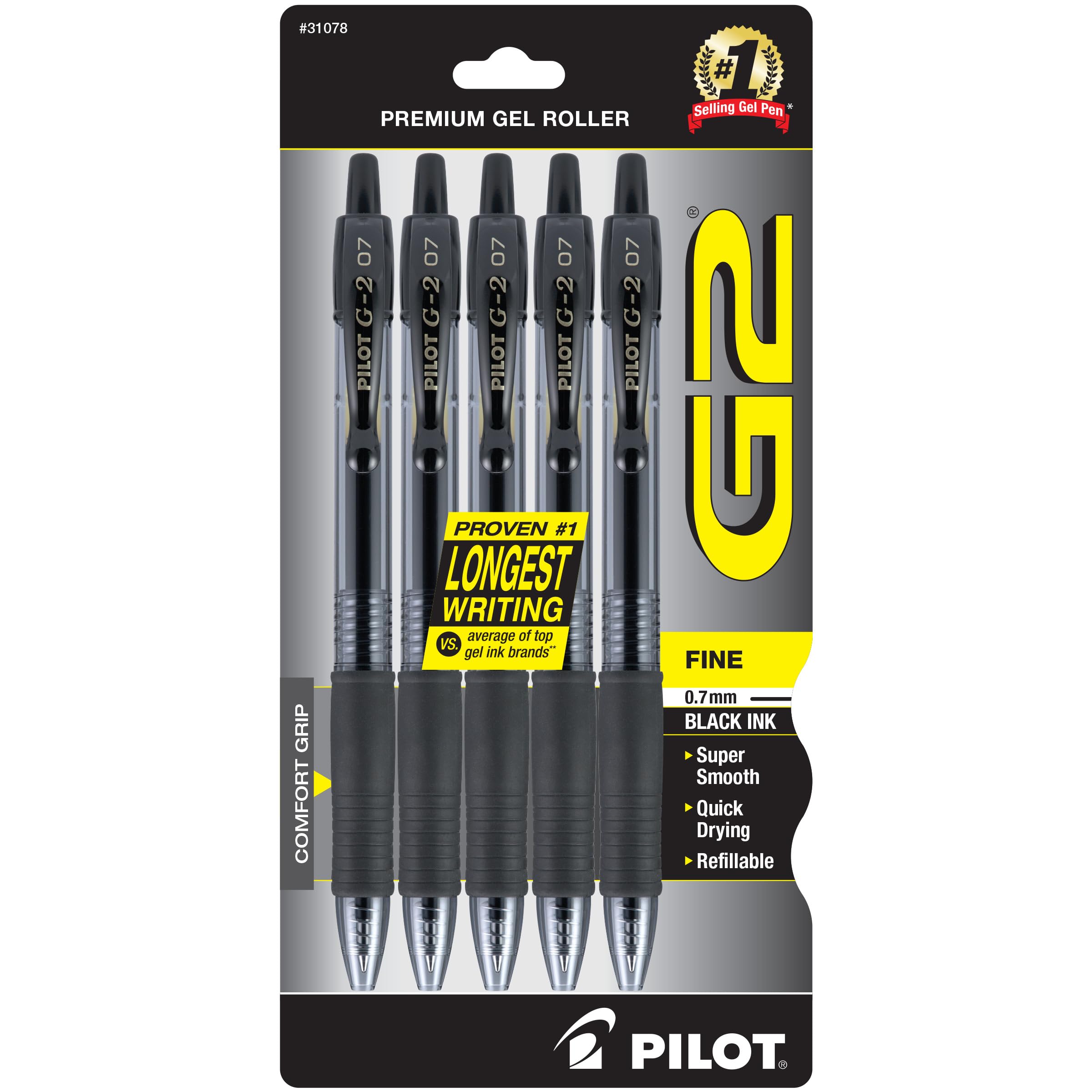 Algopix Similar Product 3 - Pilot G2 Premium Gel Roller Pens Fine