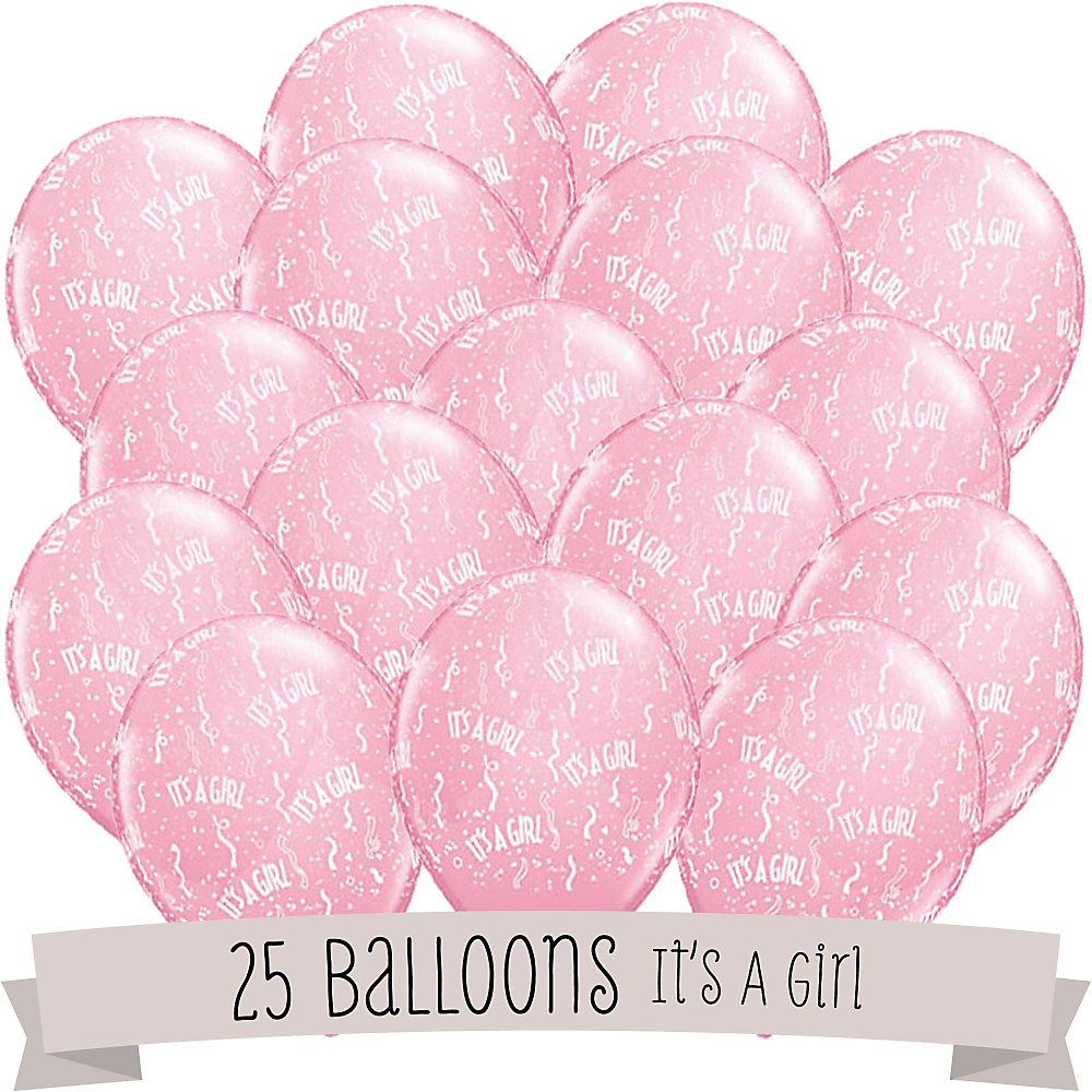 Algopix Similar Product 10 - Its A Girl  Baby Shower Balloons 
