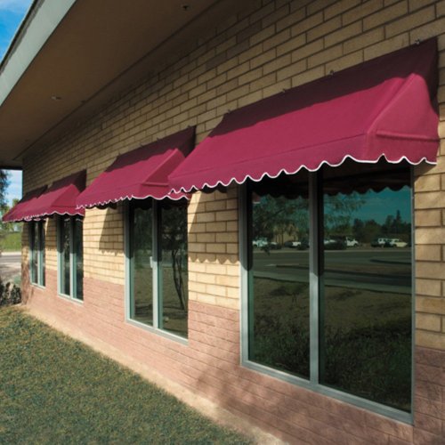 Algopix Similar Product 11 - Traditional Window Awning, 8', Cocoa